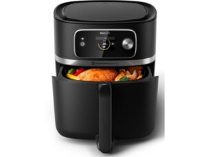 Philips 7000 Series HD9880/90 Airfryer, 8,3 L, 2200 W, acero inoxidable negro - Imagen 2