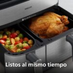 Philips Steam Airfryer 5000 NA555/00, 9 L, doble cesta, 19 funciones, RapidAir Plus - Imagen 5