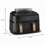 Philips Steam Airfryer 5000 NA552/00, 9 L, doble cesta, 19 funciones, RapidAir Plus - Imagen 7
