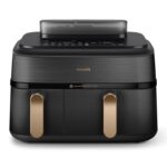 Philips Steam Airfryer 5000 NA552/00, 9 L, doble cesta, 19 funciones, RapidAir Plus