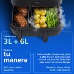 Philips Airfryer 5000 SteamFry, doble cesta, 9 L, negra - Imagen 14