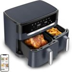 Moulinex XXL Dual Easy Fry EZ942BF0, 11 L, doble cesta, 7 programas