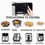 Yedi Evolution Freidora de Aire, 6,8 qt, acero inoxidable, cesta cerámica y accesorios - Imagen 5