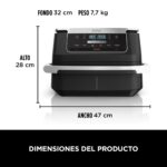 Ninja FlexDrawer AF550EU Freidora de Aire, 6 L, doble compartimento, negra - Imagen 11