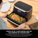 Ninja FlexDrawer AF550EU Freidora de Aire, 6 L, doble compartimento, negra - Imagen 4