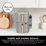 Ninja Double Stack XL SL451EUSD Freidora de Aire, 9,5 L, Piedra Dorada - Imagen 4