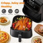 DEIME Freidora de Aire 6,2 qt, 1500 W, 10 programas, gran capacidad - Imagen 4