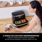 Ninja FlexDrawer AF550EU Freidora de Aire, 6 L, doble compartimento, negra - Imagen 2