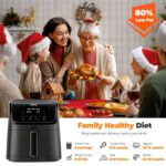 DEIME Freidora de Aire 6,2 qt, 1500 W, 10 programas, gran capacidad - Imagen 5