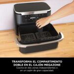 Ninja FlexDrawer AF550EU Freidora de Aire, 6 L, doble compartimento, negra - Imagen 6