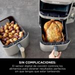 Ninja Double Stack XL SL451EUSD Freidora de Aire, 9,5 L, Piedra Dorada - Imagen 2